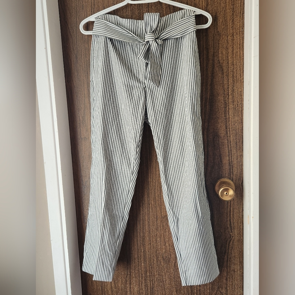 Dynamite Striped Trouser With Tie Size 0
